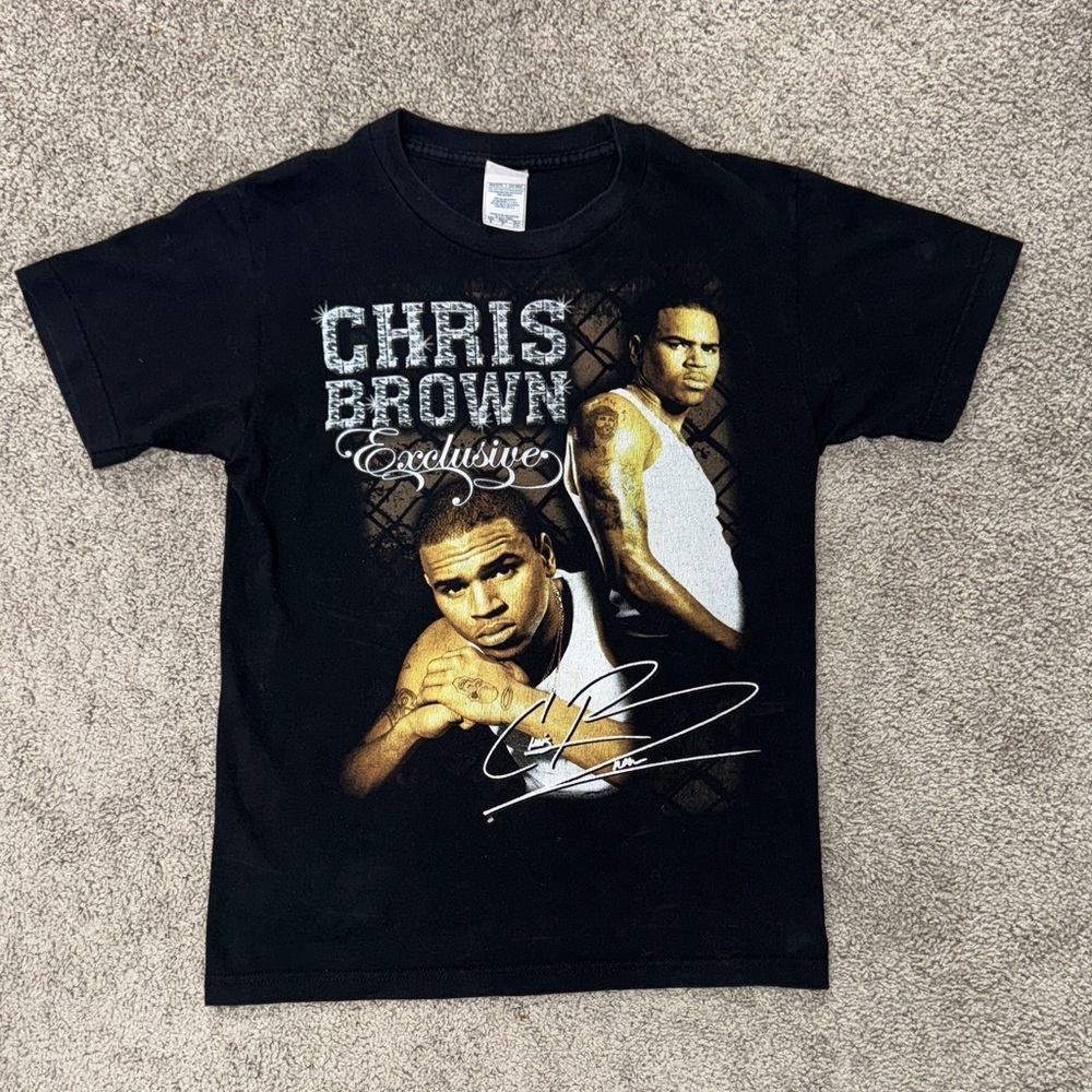 Chris Brown Exclusive Black Graphic T-Shirt